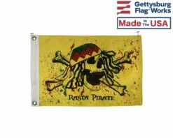 Rasta Pirate Boat Flag