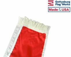 Firefighter Solid Red Parade Sash, 6' -flag sale sash close up