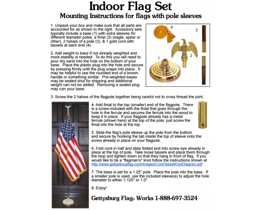 POW/MIA INDOOR FLAG SET 4 POW/MIA INDOOR FLAG SET - Image 4