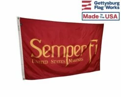 Marine Corps Semper Fi Flag -flag sale semper fi side