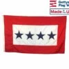 Service Star Flag (4 Blue Stars) - 3x5'