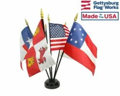 Six Flags Over Texas Historical American Flag Set - 4x6" -flag sale six flags over texas historical american flag set 4x6 22 angle