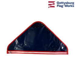 Vinyl Zipper Flag Case, Soft Plastic Triangle