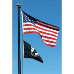 Solar Flagpole Light - Top Mounted -flag sale solar flagpole light day