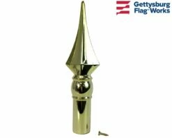Square Spear Gold Plastic Finial