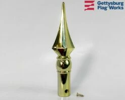 Square Spear Gold Plastic Finial -flag sale square spear plastic b