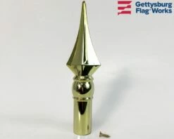 Square Spear Gold Plastic Finial -flag sale square spear plastic d