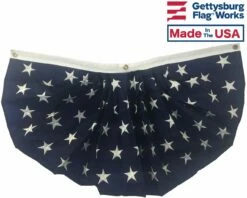 All Star Pleated Fan - Embroidered - 18x36"