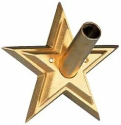 Gold Star Flagpole Bracket -flag sale starflagpolebracket