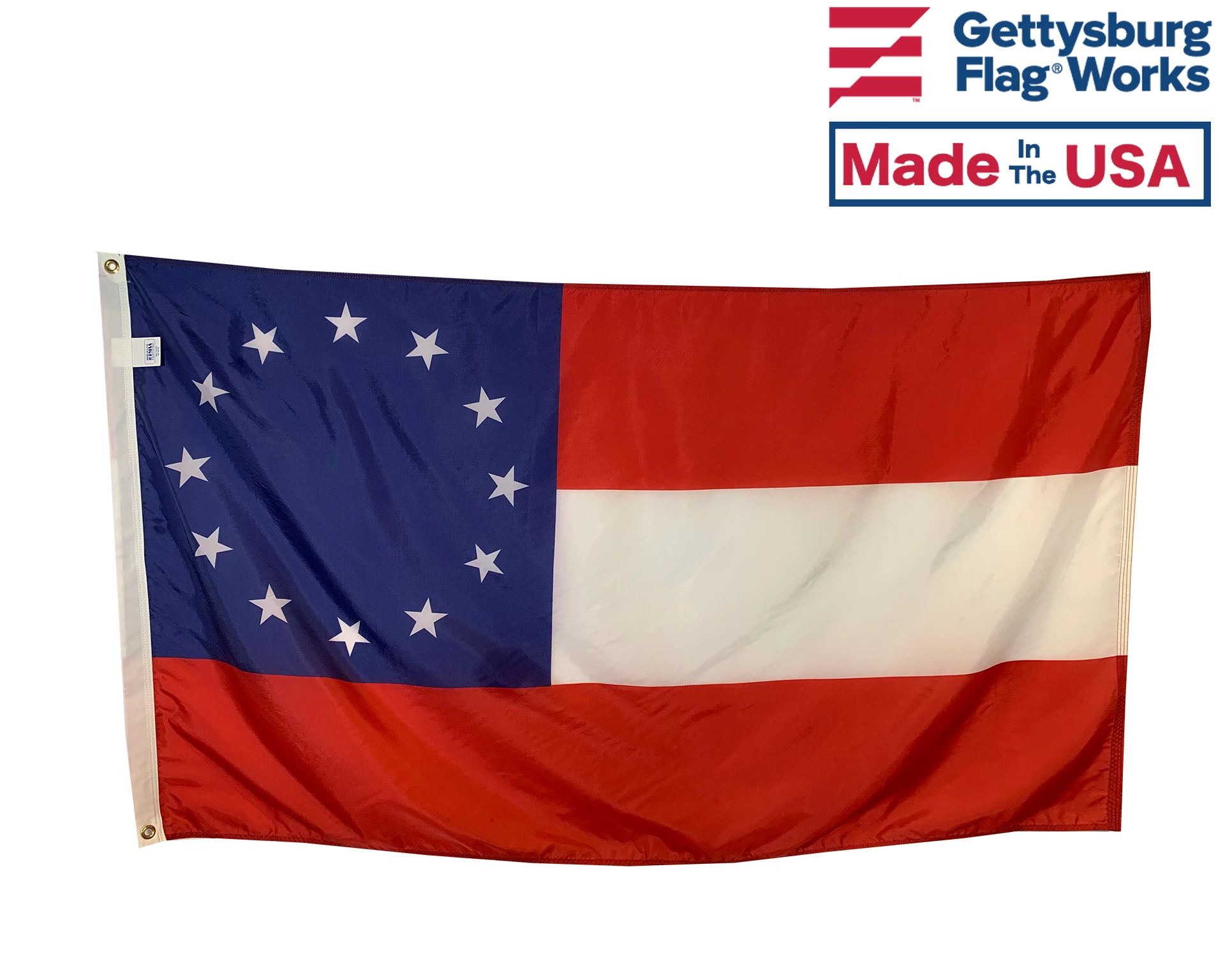 12 Stars And Bars Flag (Civil War) - 3x5' 1 12 Stars And Bars Flag (Civil War) - 3x5'