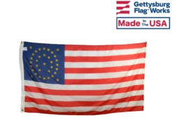 34 Star Oval Flag (Gold Stars) - 3x5'