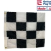 Black And White Checkered Racing Flag - Choose Options