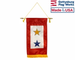 Indoor Service Star Banner 8x14" - Choose Options -flag sale t serv star bluegold front 1 1
