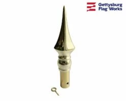 Square Gold Metal Spear Finial -flag sale t5e9cdag