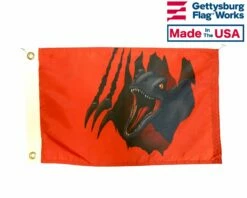 "Legend Of The Raptor" Dinosaur Flag - Cretaceous Velociraptor - Choose Options