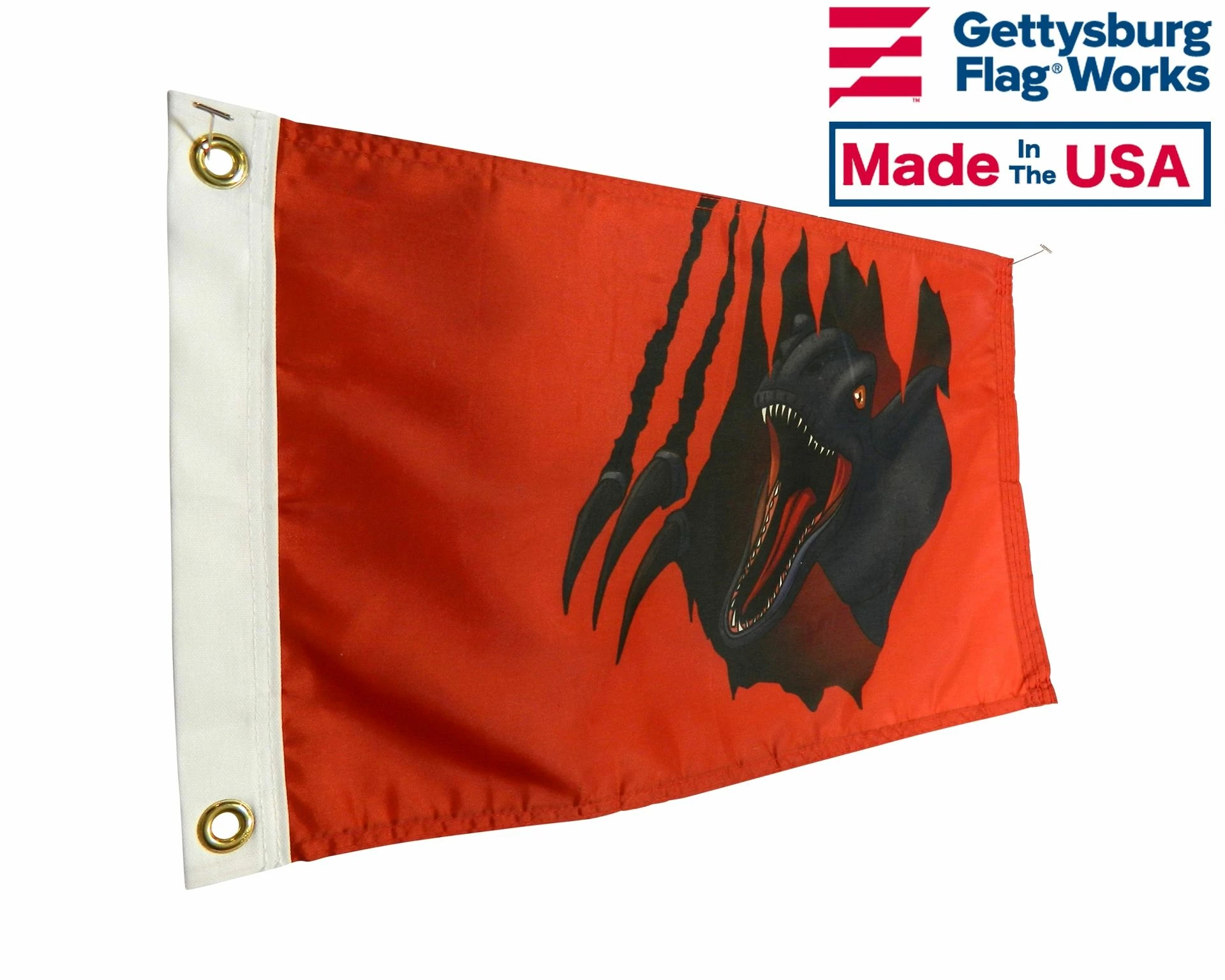 "Legend Of The Raptor" Dinosaur Flag - Cretaceous Velociraptor - Choose Options 3 "Legend Of The Raptor" Dinosaur Flag - Cretaceous Velociraptor - Choose Options - Image 3