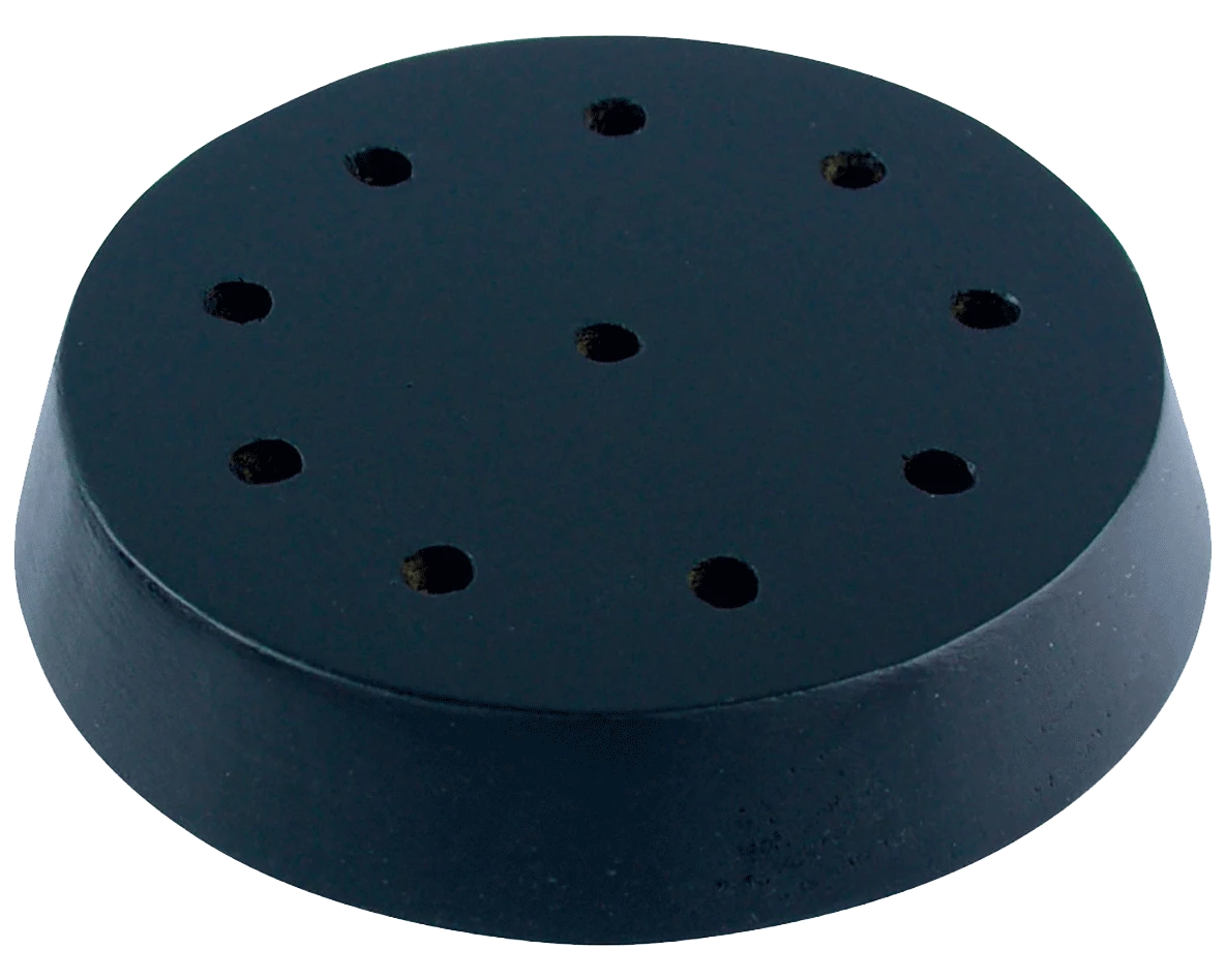 Black Wooden Round Table Base For 4x6" Stick Flags, 10 Hole 2 Black Wooden Round Table Base For 4x6" Stick Flags, 10 Hole - Image 2