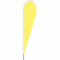 Teardrop Flags - Attention Banners 8 Teardrop Flags - Attention Banners -flag sale tear drop flag 10x30 fm yellow 155566