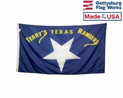 Terry's Texas Rangers Flag 1861 (Large White Star) - 3x5'