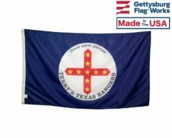 Terry's Texas Rangers Flag 1861-Yellow Stars - 3x5'