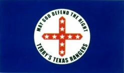 Terry's Texas Rangers Flag 1861 (May God Defend The Right) - 3x5'