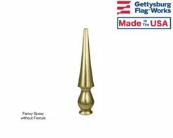 Fancy Round Spear Finial