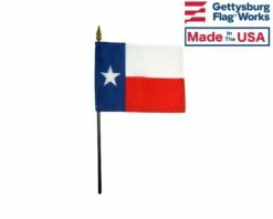 Six Flags Over Texas Historical American Flag Set - 4x6" -flag sale texas 4