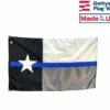 Thin Blue Line Texas Flag - 3x5'