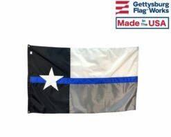 Thin Blue Line Texas Flag - 3x5'