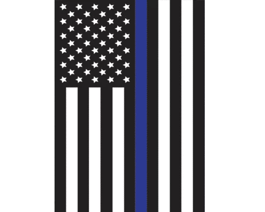 Thin Blue Line - USA Design Garden Flag 2 Thin Blue Line - USA Design Garden Flag - Image 2