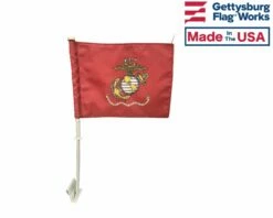MARINE CORPS CAR WINDOW FLAG