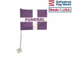 Funeral Car Window Flag