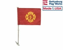 FIRE DEPT. CAR WINDOW FLAG