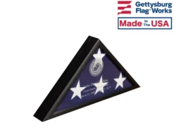 Engraved Memorial Flag Case - "Veteran Engraved"