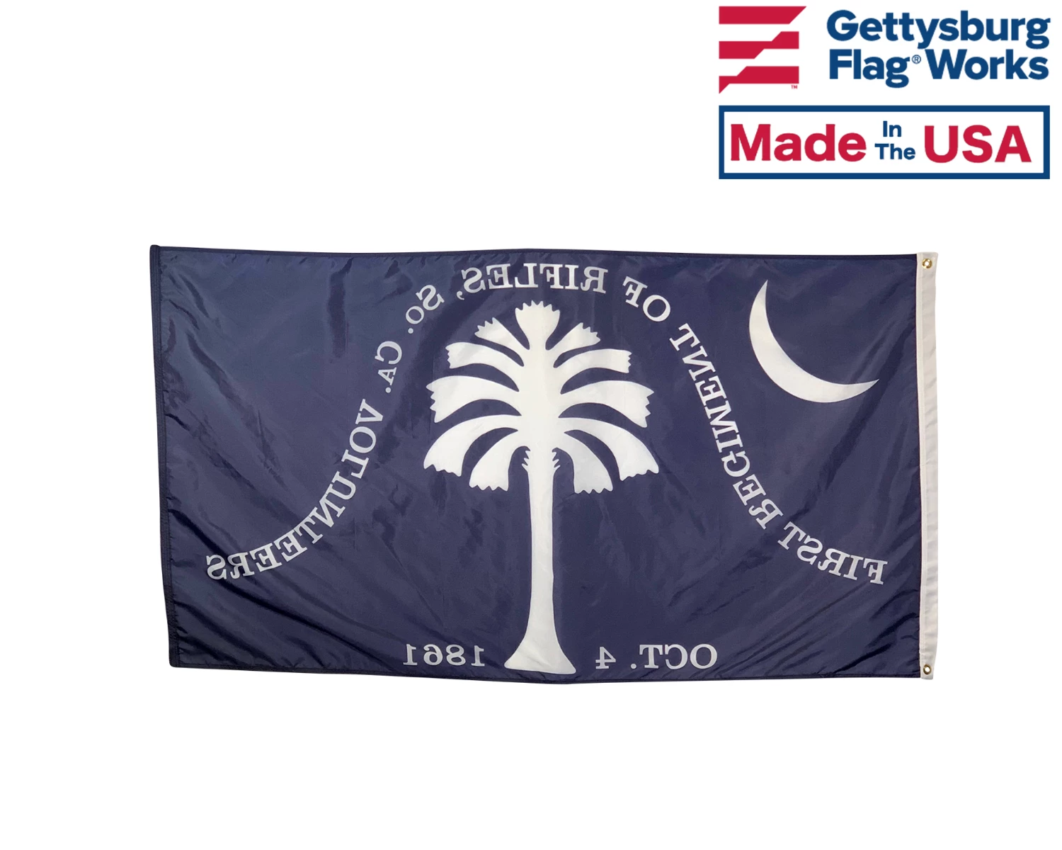 1st SC Rifles Flag - 3x5' 2 1st SC Rifles Flag - 3x5' - Image 2