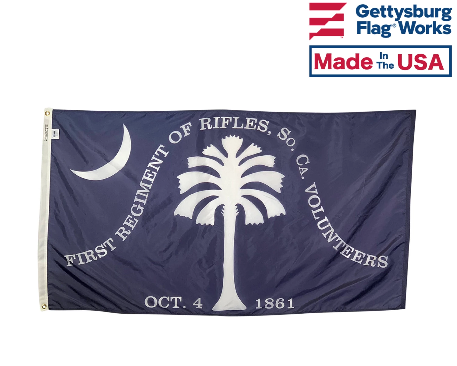 1st SC Rifles Flag - 3x5' 1 1st SC Rifles Flag - 3x5'