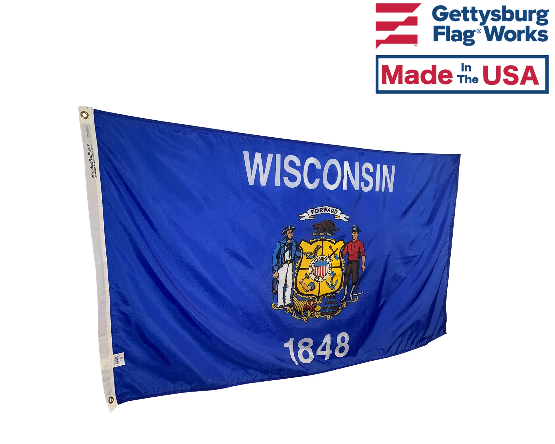 Wisconsin Flag - Outdoor 2 Wisconsin Flag - Outdoor - Image 2