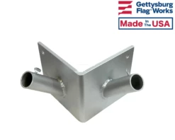 Double Corner Outrigger Flagpole Bracket