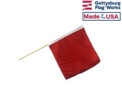 Motorcycle Racing Stop Flag - 30x30" Choose Options