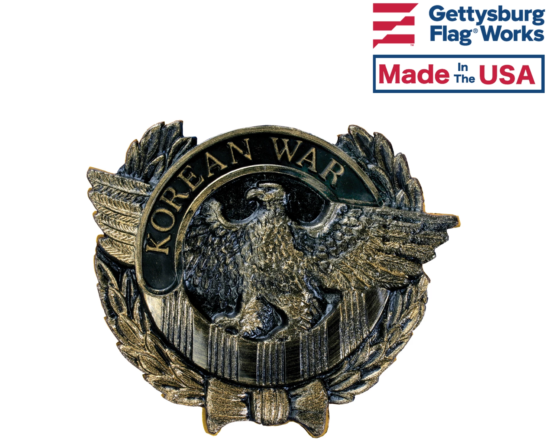 Korean Eagle Thermoplastic Bronze Grave Marker 1 Korean Eagle Thermoplastic Bronze Grave Marker