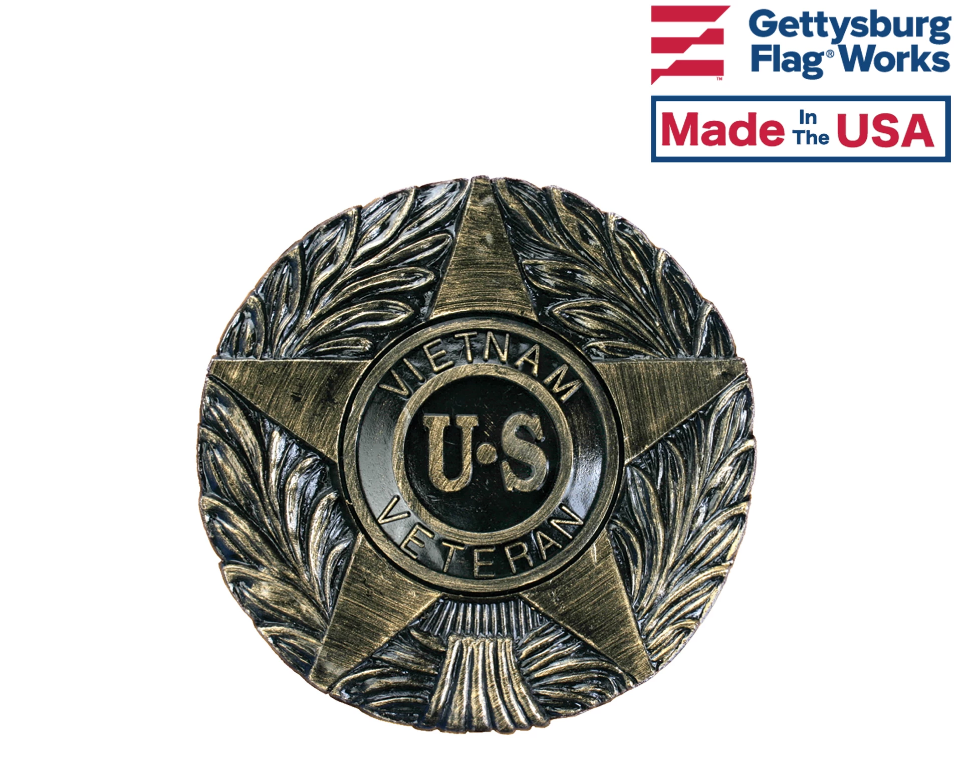 Vietnam Star Thermoplastic Bronze Grave Marker 1 Vietnam Star Thermoplastic Bronze Grave Marker