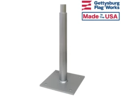 Permanent Mount Vertical Flagpole Holders - Choose Options