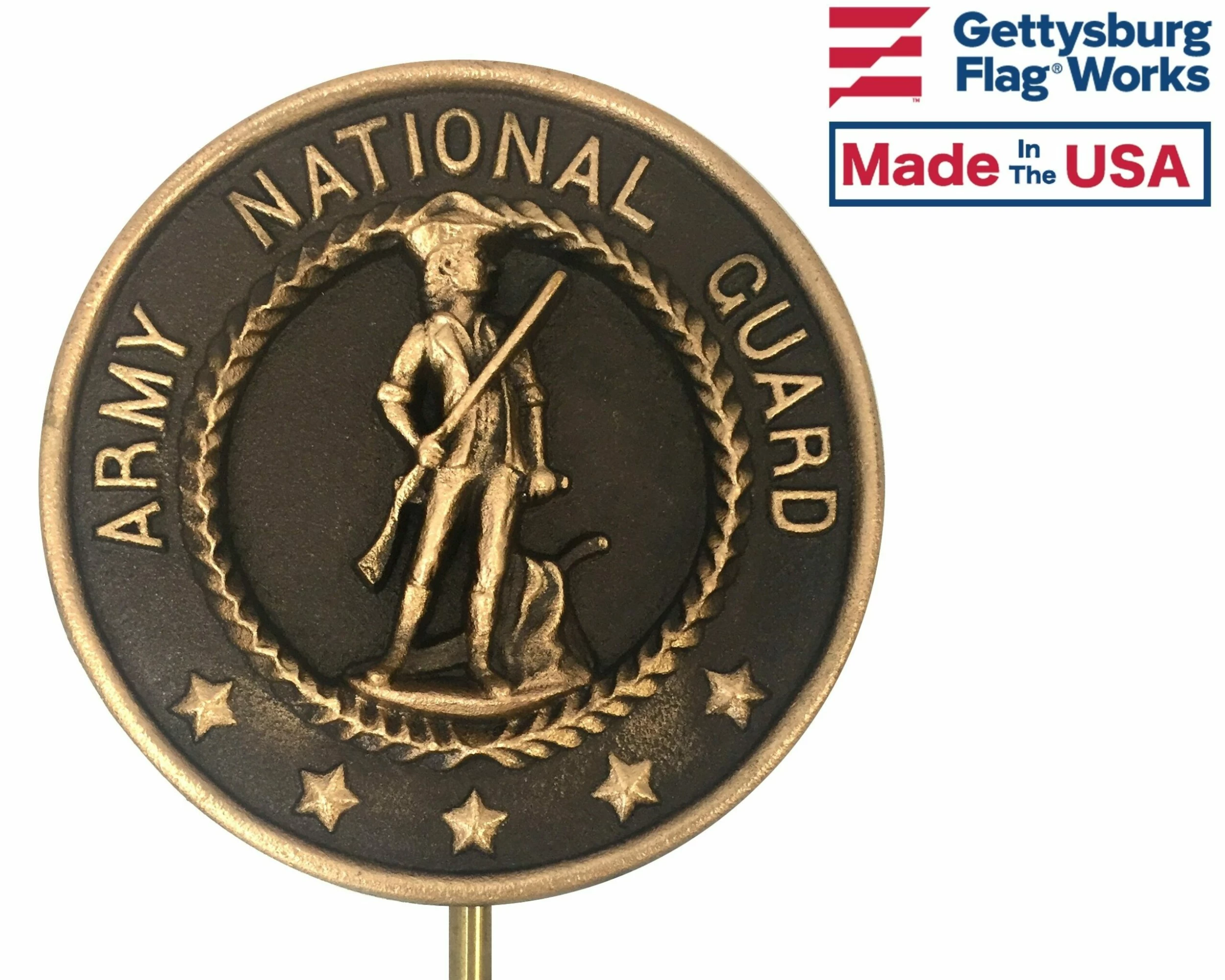 Army National Guard Bronze Grave Marker (Premium) 2 Army National Guard Bronze Grave Marker (Premium) - Image 2