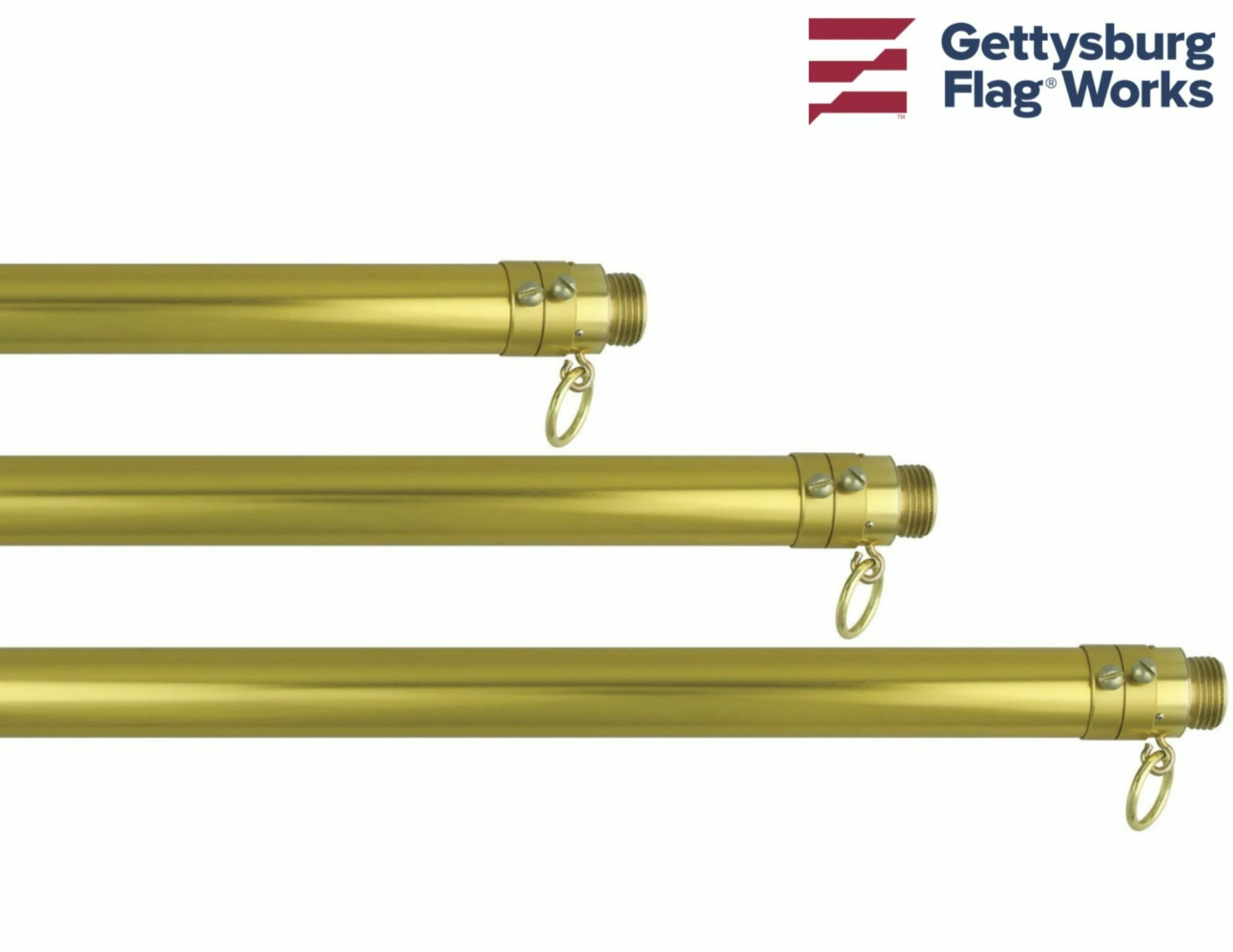 6-10' Adjustable Gold Aluminum Pole, 1 1/8" 1 6-10' Adjustable Gold Aluminum Pole, 1 1/8"
