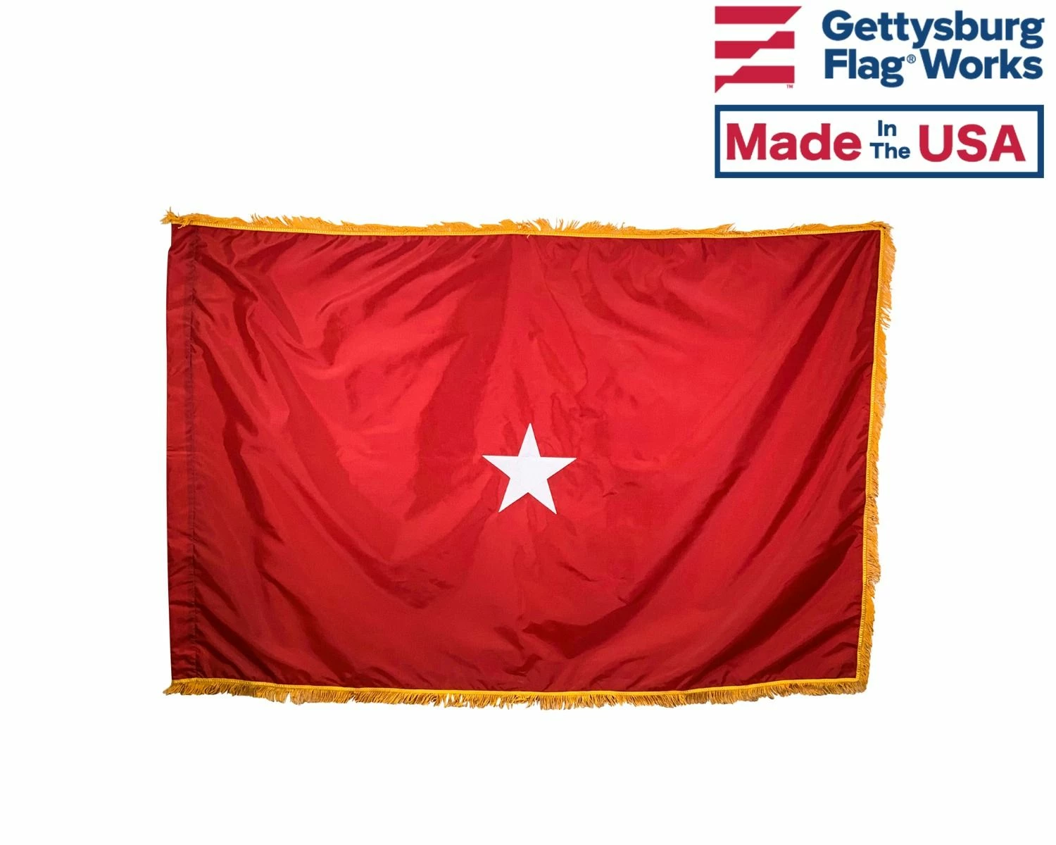 Army Brigadier General (1 Star) Army Officer Indoor Flag - Choose Options 1 Army Brigadier General (1 Star) Army Officer Indoor Flag - Choose Options