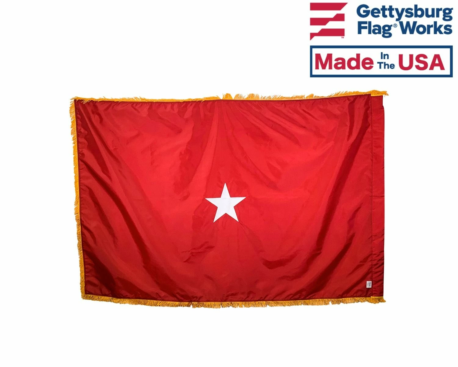 Marine Corps Brigadier General (1 Star) - USMC Officer Indoor Flag - Choose Options 2 Marine Corps Brigadier General (1 Star) - USMC Officer Indoor Flag - Choose Options - Image 2