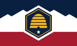 New Utah State Flag - Utah Beehive Flag 2024 -flag sale utah flag cmyk 1