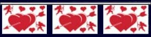 Valentine Hearts Pennants 1 Valentine Hearts Pennants