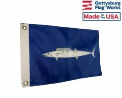 Wahoo Flag - 12x18" -flag sale wahoo frontside temp