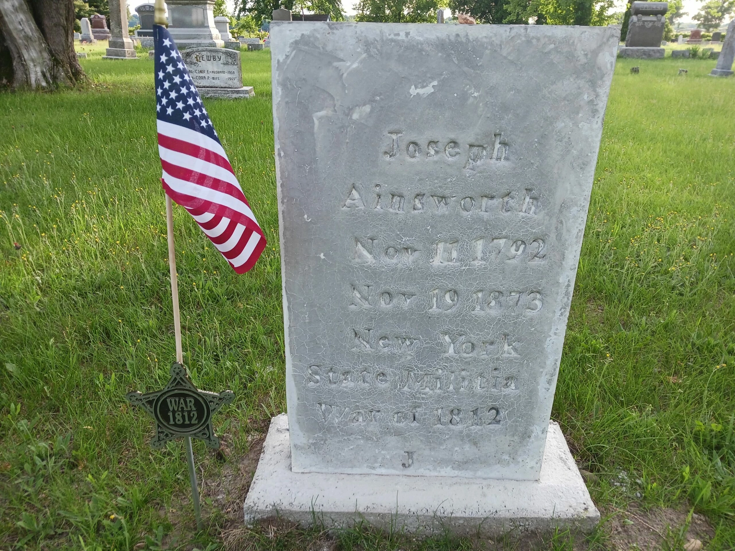War Of 1812 Grave Marker 6 War Of 1812 Grave Marker - Image 6